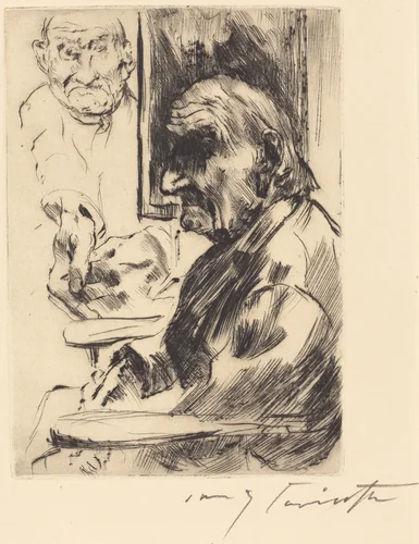 Alter Mann (Old Man) by Lovis Corinth, print, 1916