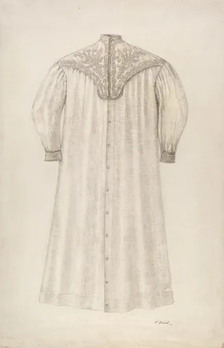 Nightgown by Paul Ward, index of american design, 1935-1942