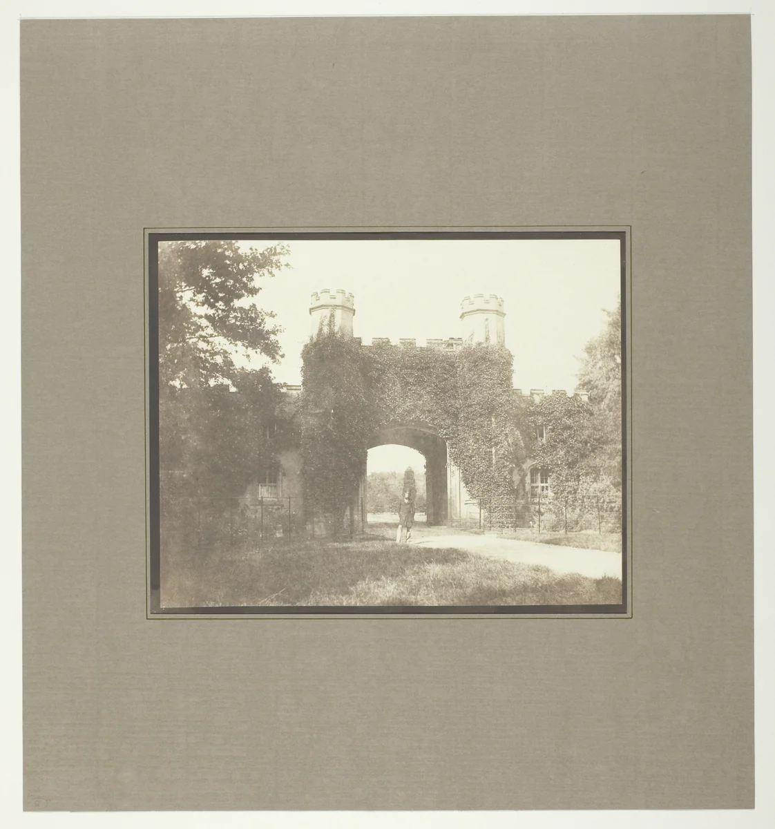 Entrance Lodge, Eaton Hall, Cheshire (Seat of the Marquis of Westminster) by William Henry Fox Talbot, photograph, 1840-1850
