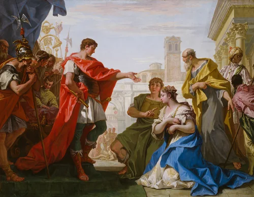 The Continence of Scipio by Sebastiano Ricci, painting, 1701-1711