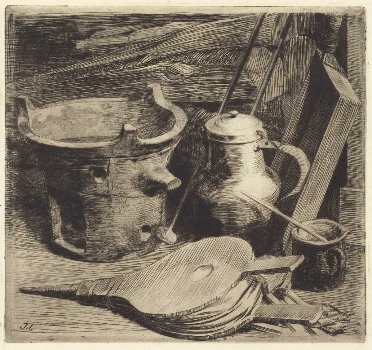 Le feu (Fire) by Jules Ferdinand Jacquemart, print, 1863