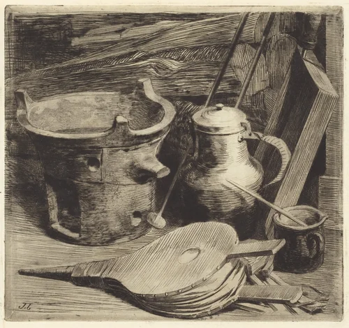 Le feu (Fire) by Jules Ferdinand Jacquemart, print, 1863