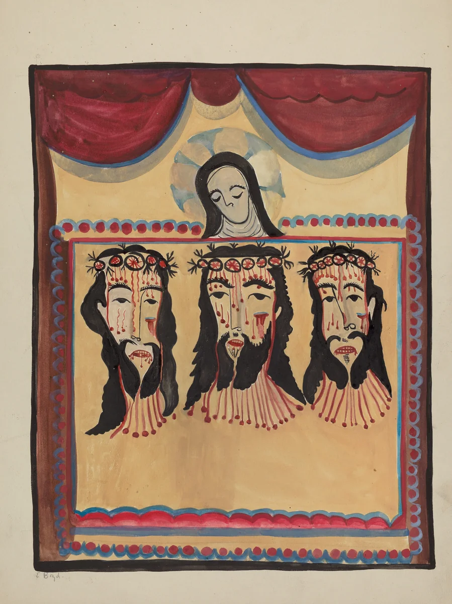 Retablo by E. Boyd, index of american design, 1935-1942