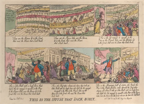 This is the House that Jack Built by Thomas Rowlandson, print, 1809