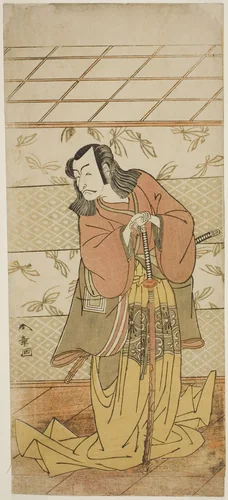 The Actor Ichikawa Danjuro V as Ashiya Doman in the Play Kikyo-zome Onna Urakata, Performed at the Morita Theater in the Seventh Month, 1776 by Katsukawa Shunsho (勝川 春章), print, 1771-1781