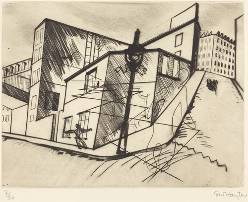 Rue de la Villette by Stanley William Hayter, portfolio, 1930