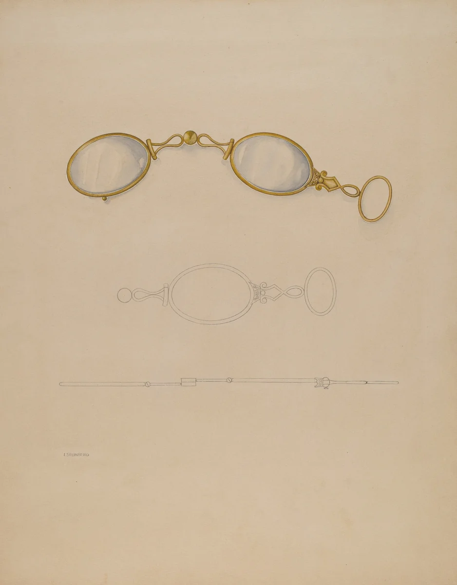 Lorgnette by Isidore Steinberg, index of american design, 1937