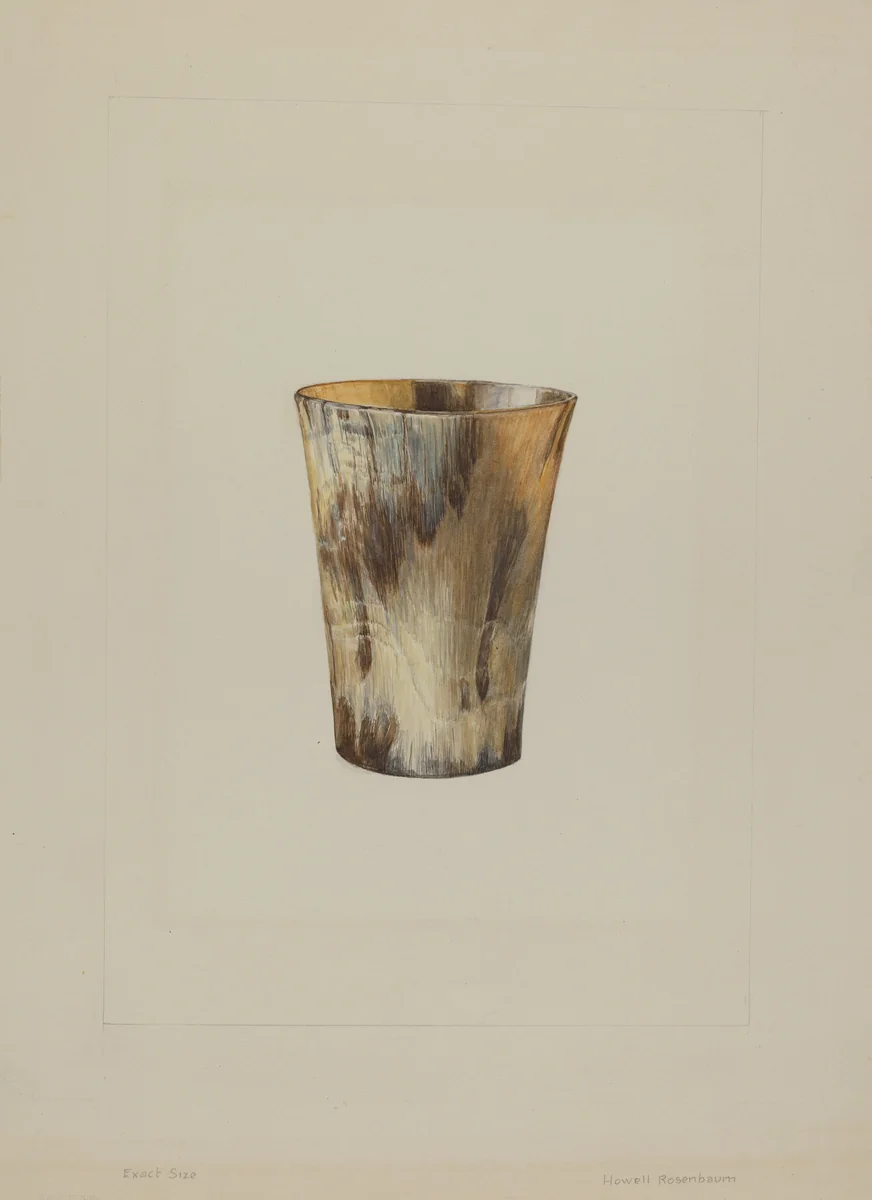 Drinking Mug by Howell Rosenbaum, index of american design, 1938