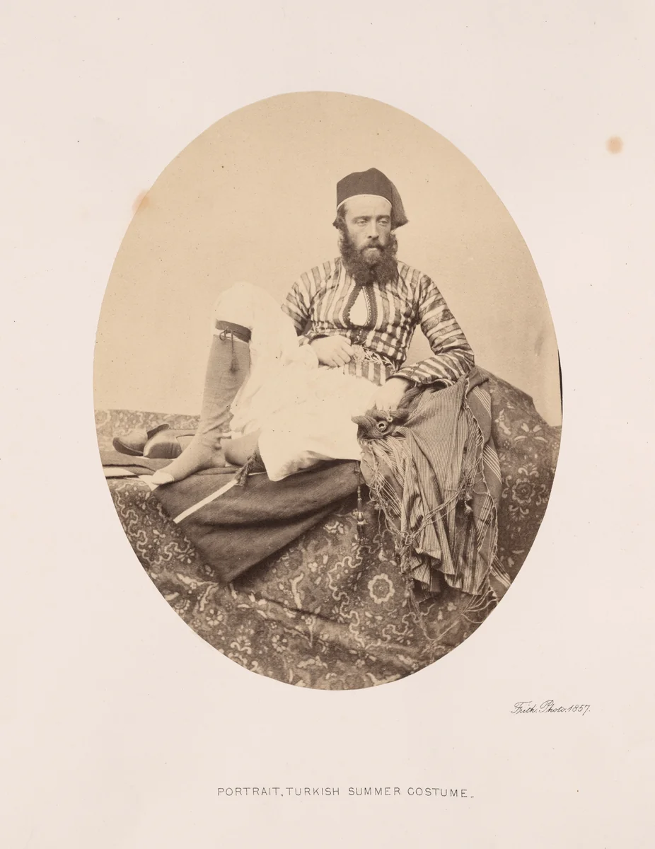 Portrait, Turkish Summer Costume by Francis Frith, photograph, 1857