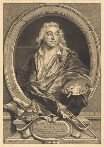 Nicholas Bertin by Bernard Lépicié; Jean-François Delyen, print, 1740