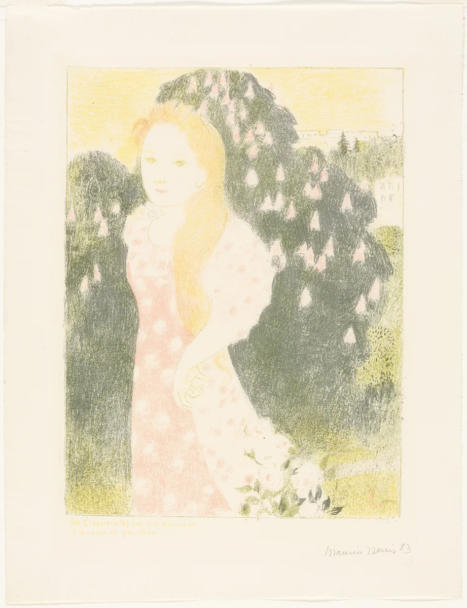 Twilights Have the Softness of Old Painting, plate six from Love by Maurice Denis, print, 1898-1899