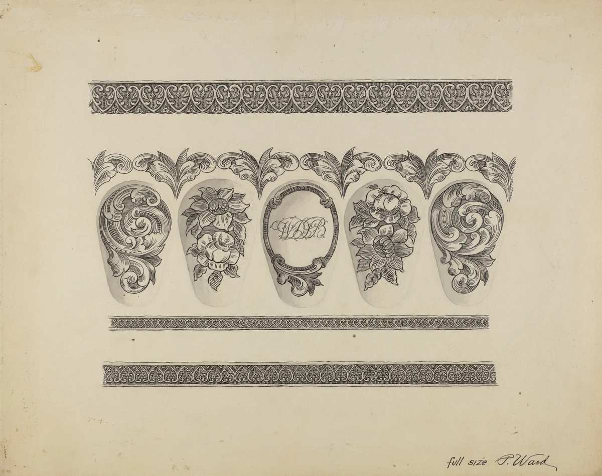 Silver Christening Bowl by Paul Ward, index of american design, 1940