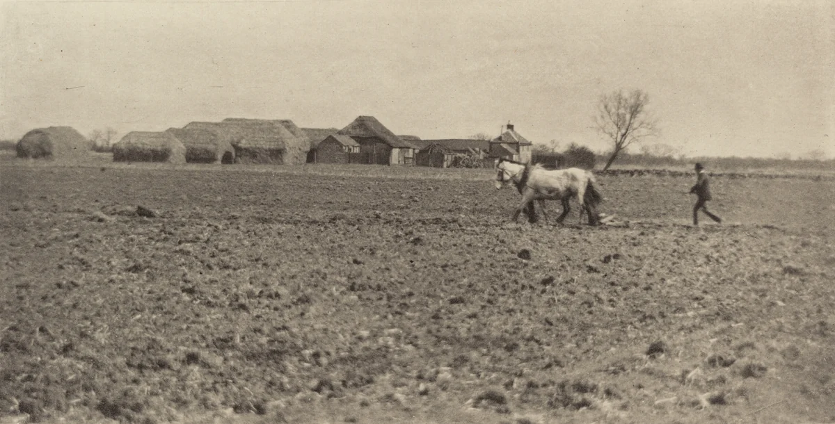 Marsh Farm in Early Spring by Peter Henry Emerson, photograph, 1890-1891