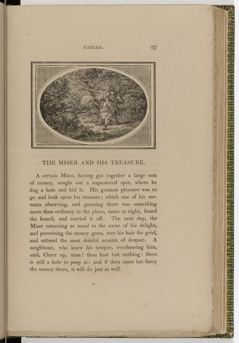 Headpiece (page 97) from The Fables of Aesop by Thomas Bewick, illustrated book, 1818