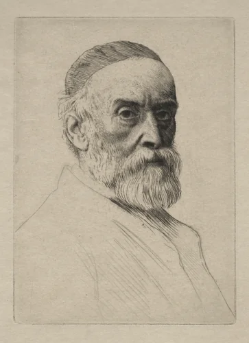 George Frederic Watts by Alphonse Legros, print, 1879