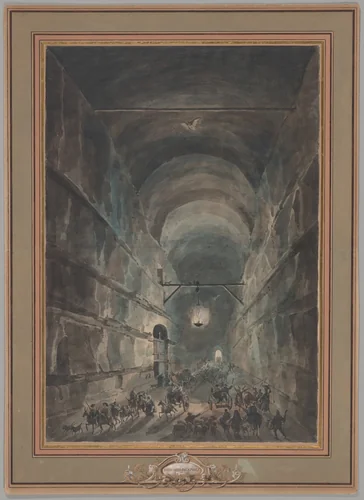 The Grotto of Posillipo (La Grotta di Posillipo) by Louis-Jean Desprez
Francesco Piranesi, print, 1785-1890