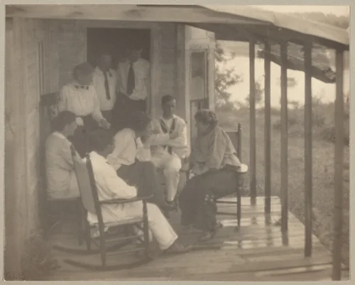 A Good Story by Gertrude L. Brown, photograph, 1913