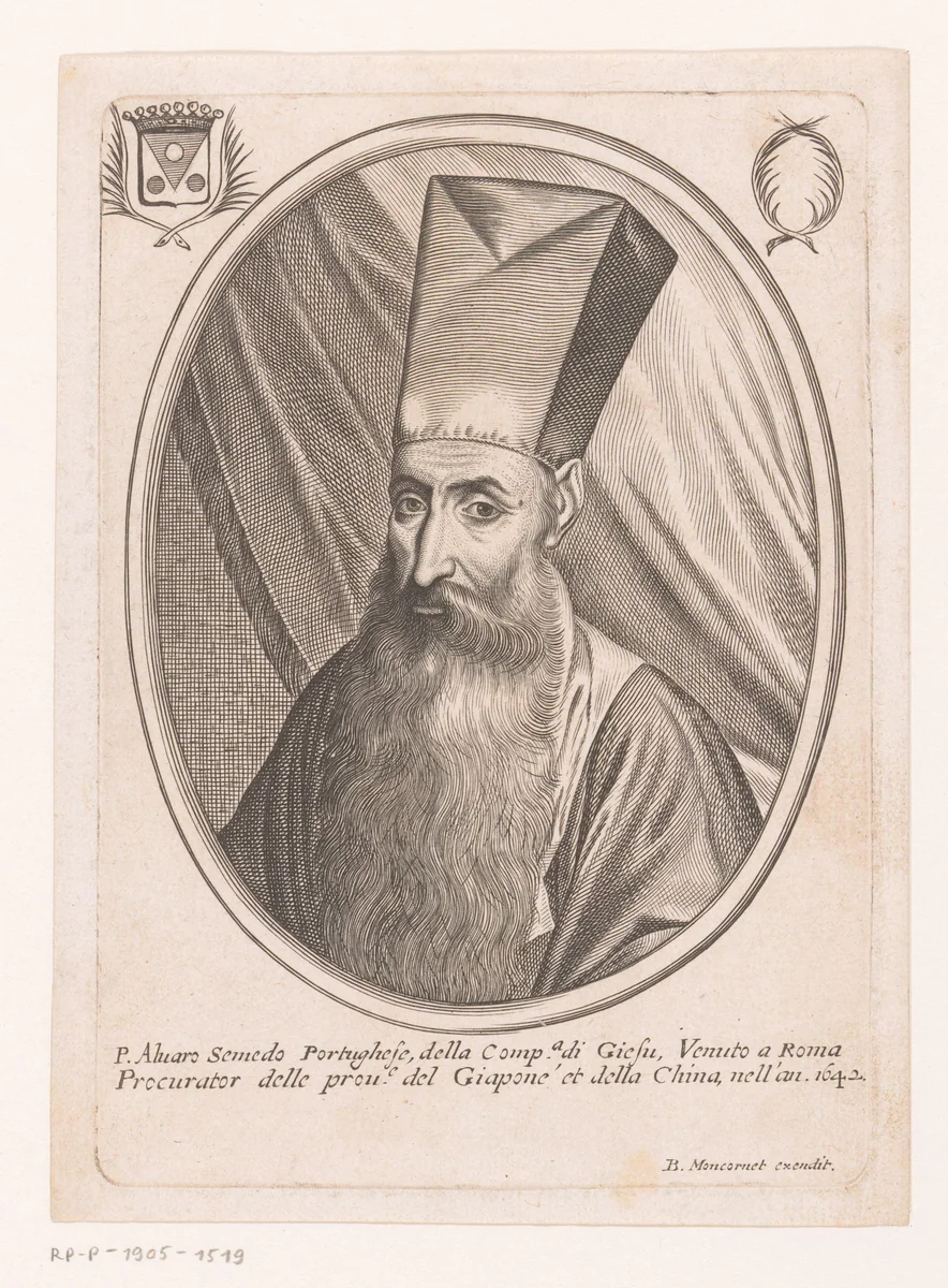 Portret van Álvaro Semedo by anonymous, print, 1610-1668