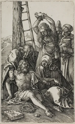 Lamentation of Christ, from The Engraved Passion by Albrecht Dürer, print, 1507