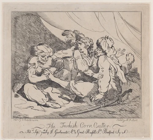 The Turkish Corn Cutter by B.F. Scott, print, 1801