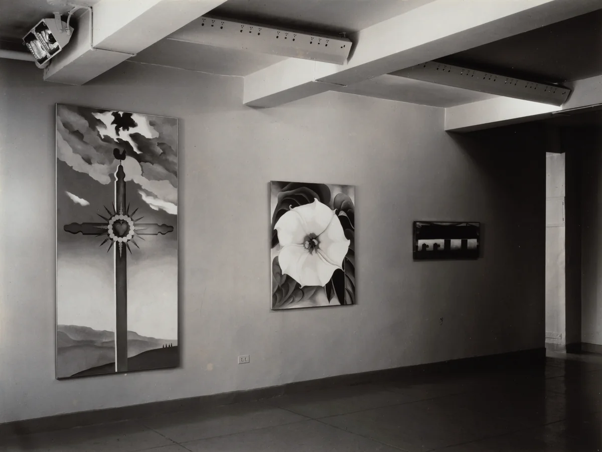 Georgia O'Keeffe—Exhibition at An American Place by Alfred Stieglitz, photograph, 1933