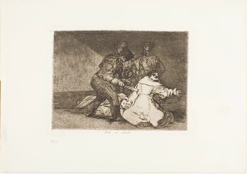This is Bad, plate 46 from The Disasters of War by Francisco José de Goya, print, 1812-1815