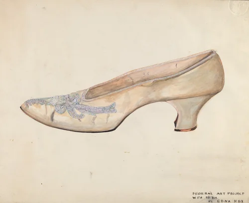 Wedding Slippers by Edna Crenshaw Rex, index of american design, 1935-1942