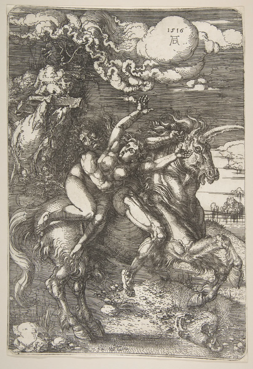 Abduction of Proserpine by Albrecht Dürer, print, 1485-1528