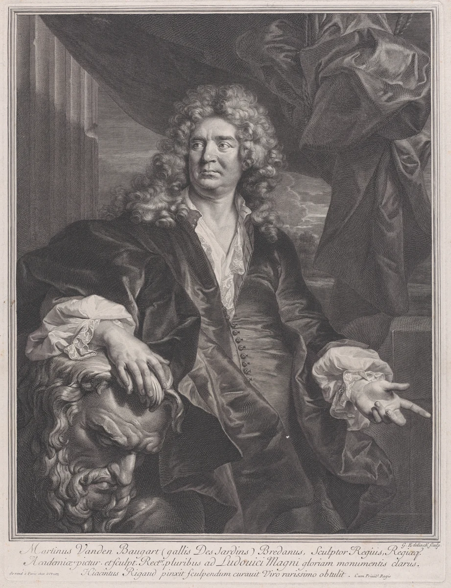 Martin Vanden Bogaert, called Desjardins by Gérard Edelinck, print, 1698