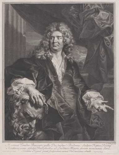 Martin Vanden Bogaert, called Desjardins by Gérard Edelinck, print, 1698