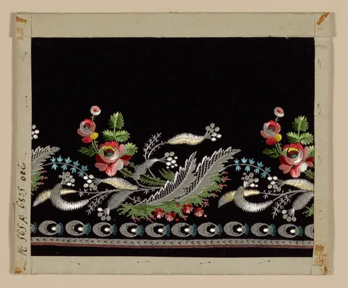 Salesman's Sample by France, possibly Lyon, textile, 1780-1790