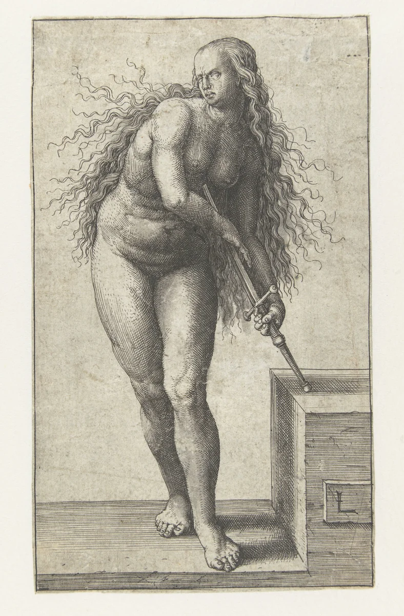 Zelfmoord van Lucretia by Unknown, print, 1513-1517