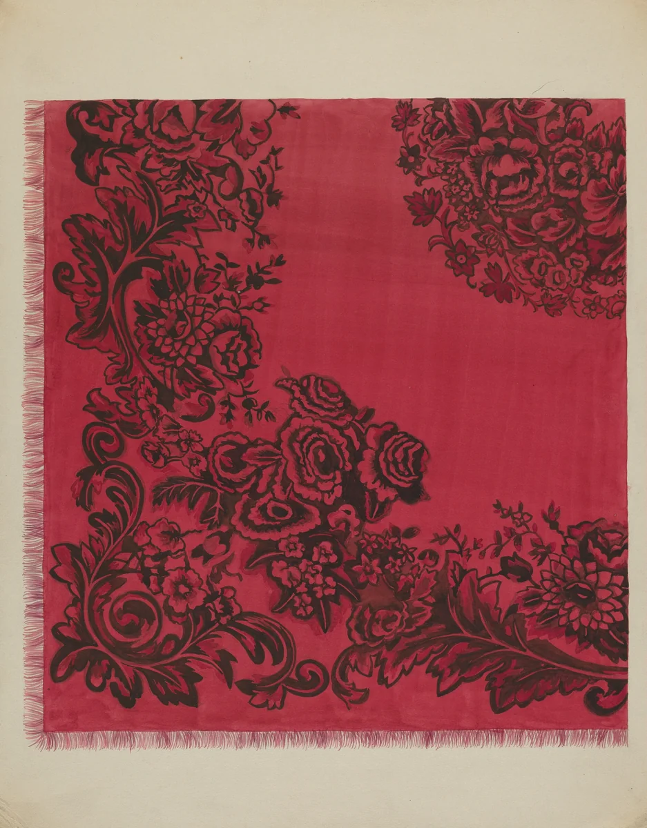 Table Cover by Dorothy Posten, index of american design, 1937