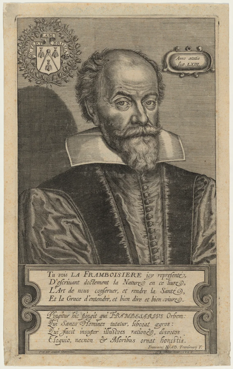 Nicolas Abraham de la Framboisiere by Léonard Gaultier; Daniel Dumonstier, print, 1624