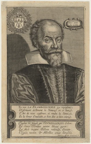 Nicolas Abraham de la Framboisiere by Léonard Gaultier; Daniel Dumonstier, print, 1624