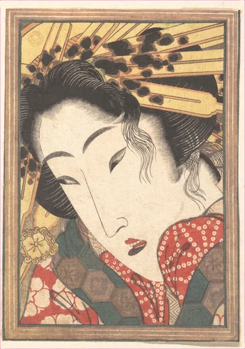 Rejected Geisha from Passions Cooled by Springtime Snow by Keisai Eisen (渓斎英泉), print, 1824