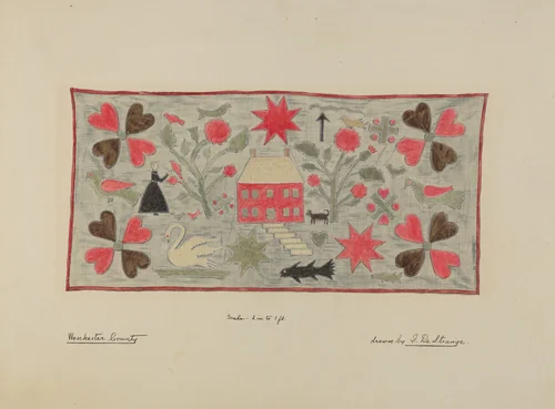Rug or Wall Hanging by Isabelle De Strange, index of american design, 1937