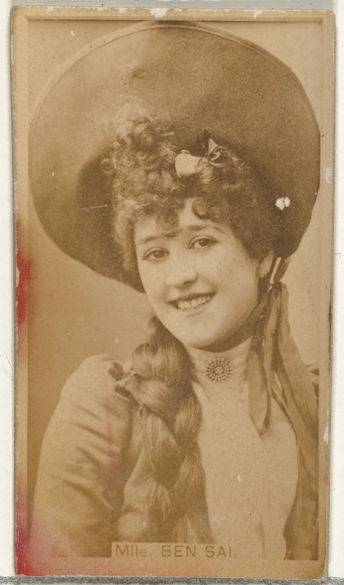 Mlle. Ben Sai, from the Actors and Actresses series (N145-8) issued by Duke Sons & Co. to promote Duke Cigarettes by W. Duke, Sons & Co., photograph, 1890-1895