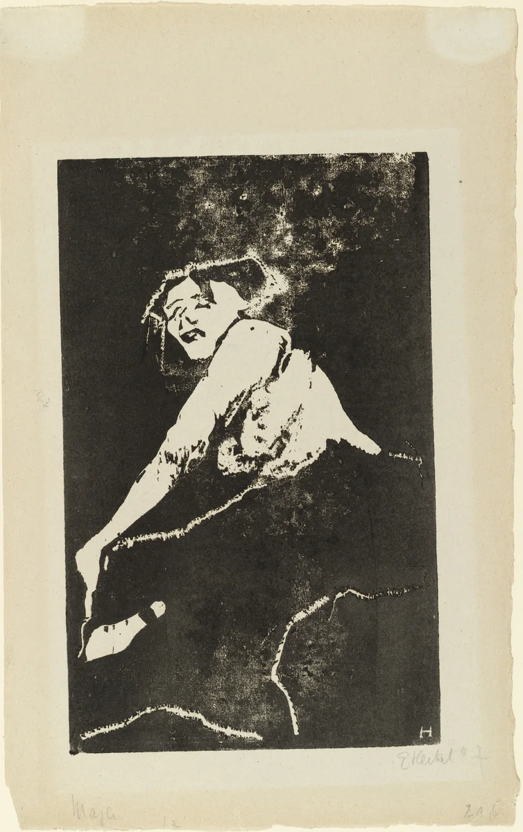 Maja by Erich Heckel, print, 1907