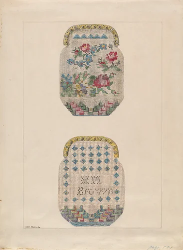 Purse by Edith Magnette, index of american design, 1936