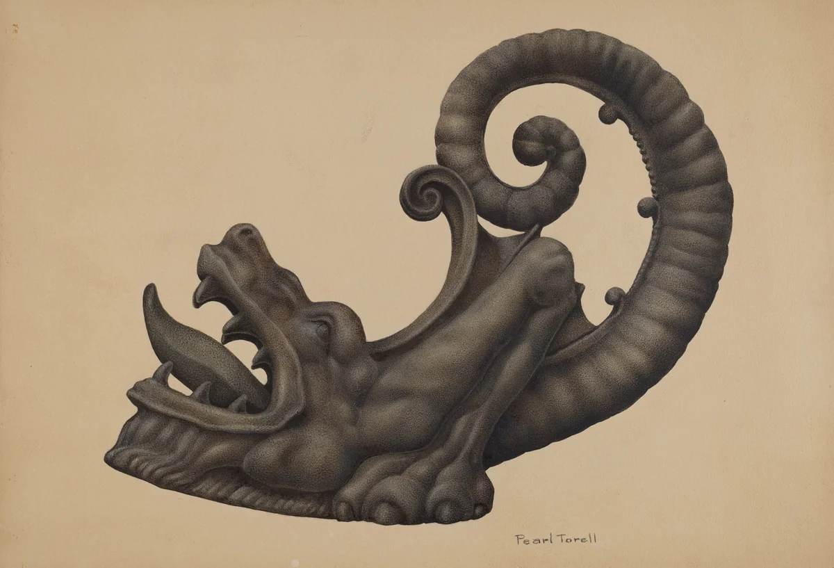Iron Dragon by Pearl Torell, index of american design, 1939