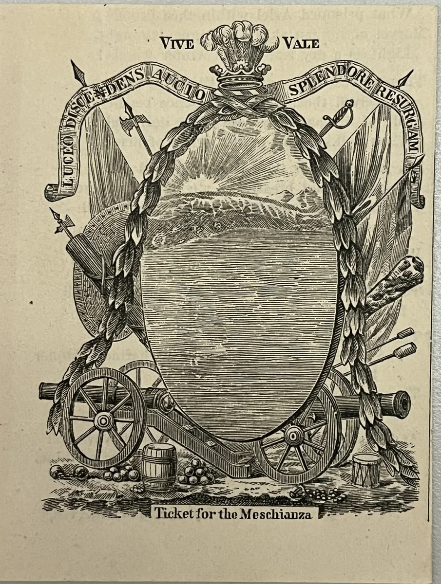 Ticket for the Meschianza by Artist Unknown, other, 1800-1899