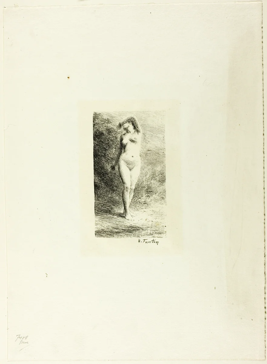 Study of Standing Woman, Seen from Front by Henri Fantin-Latour, print, 1900