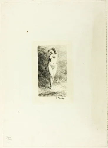 Study of Standing Woman, Seen from Front by Henri Fantin-Latour, print, 1900