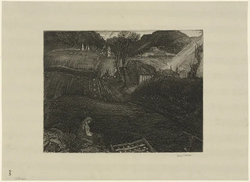 Village by Graham Sutherland, print, 1925