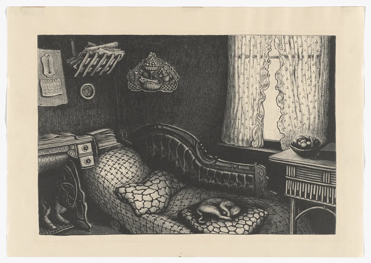 Grandma's Kitchen by Wanda Gág, print, 1931