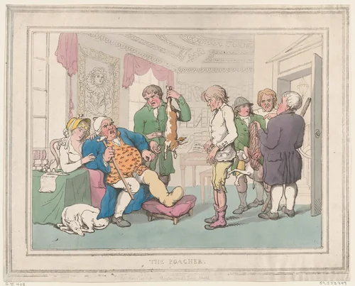 The Poacher by Thomas Rowlandson, print, 1806