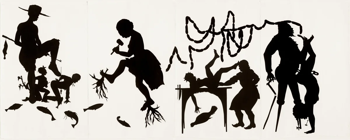 Roots and Links, Inc. by Kara Walker, drawing, 1997