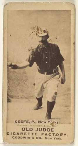 Timothy John "Tim" Keefe, Pitcher, New York, from the Old Judge series (N172) for Old Judge Cigarettes by Goodwin & Company, photograph, 1887