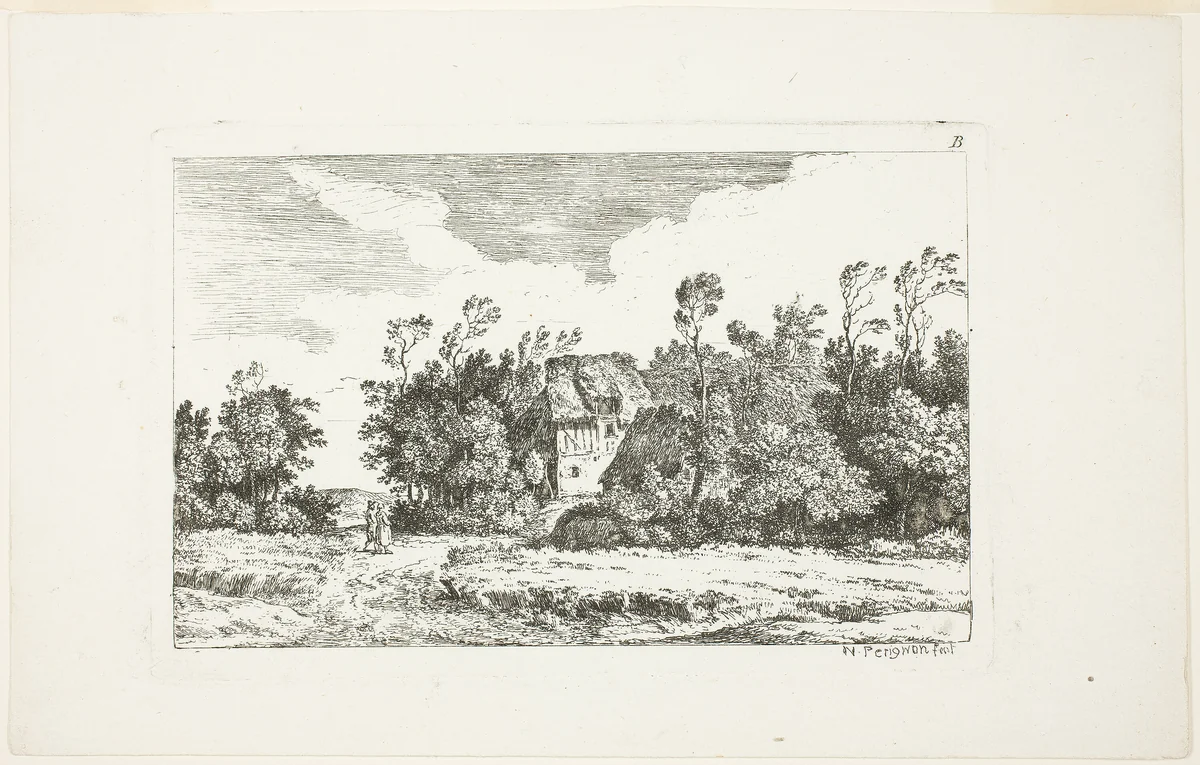 Landscape, from Deuxieme Cahier de Paysage by Nicolas Pérignon, print, 1772